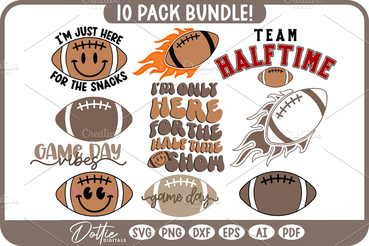 The Big American Football Game SVG, a Sport Illustration by Dottie Digitals (Photo 5 of 5)