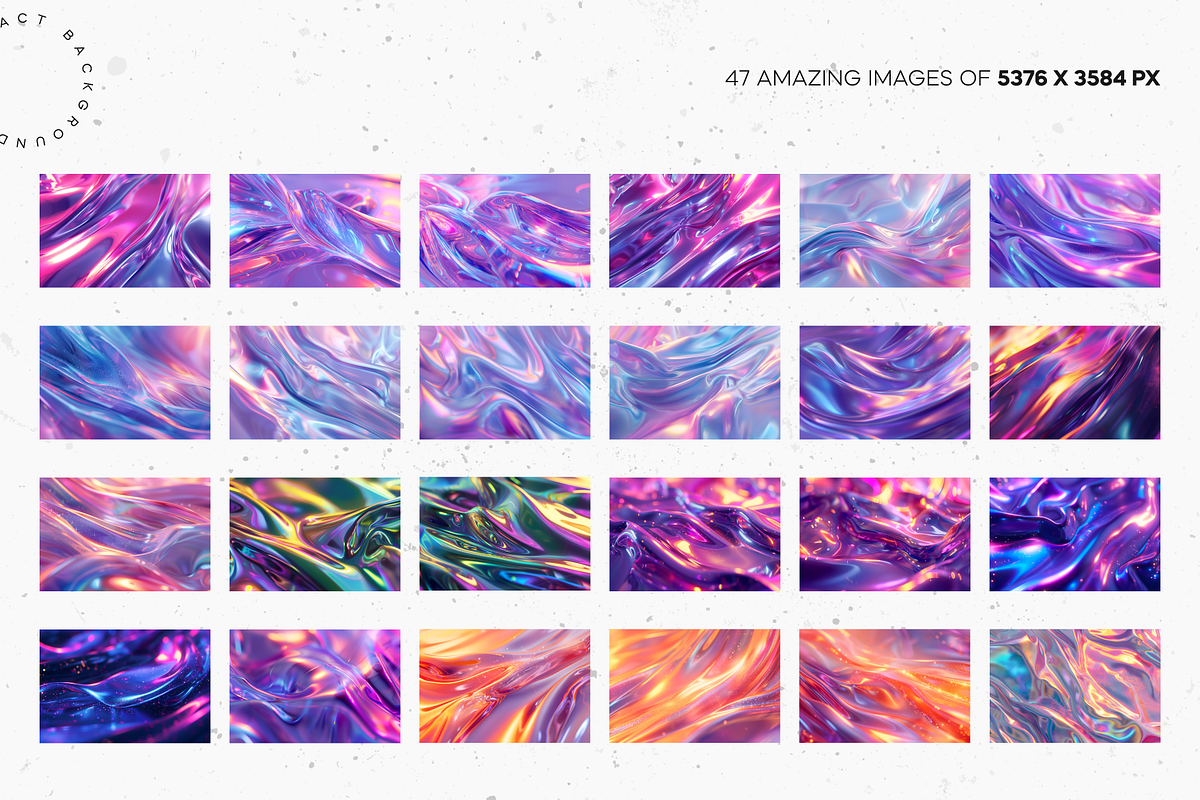 Amazing Holographic Textures, a Background Graphic by Lumeno (Photo 2 of 5)