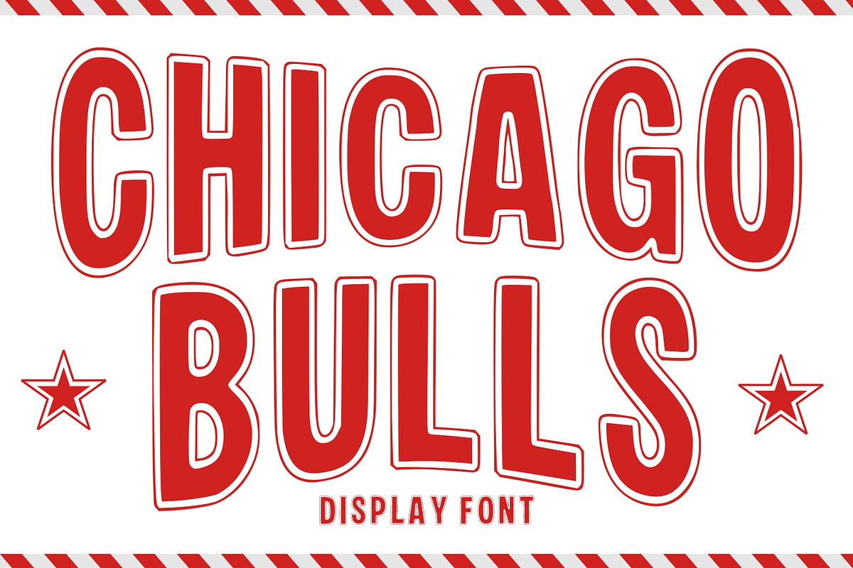 Chicago Bulls, a Slab Serif Font by Fourteen Letter (Photo 1 of 6)