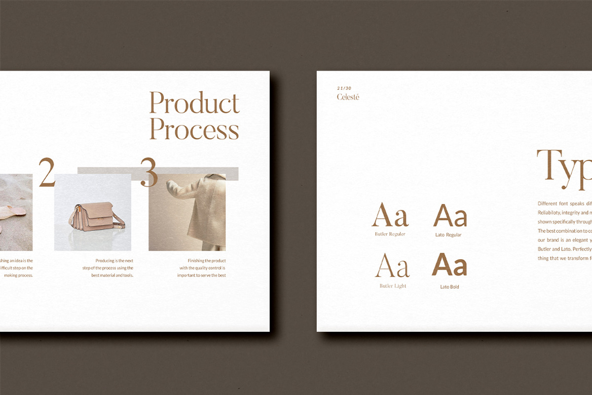 PS & Canva Celeste Brand Guideline, a Magazine Template by Eviory (Photo 8 of 14)