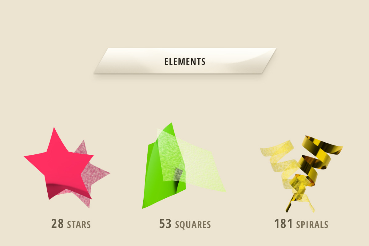 Confetti Party — Graphic Kit, an Object Graphic by Graphic Treasury (Photo 9 of 9)