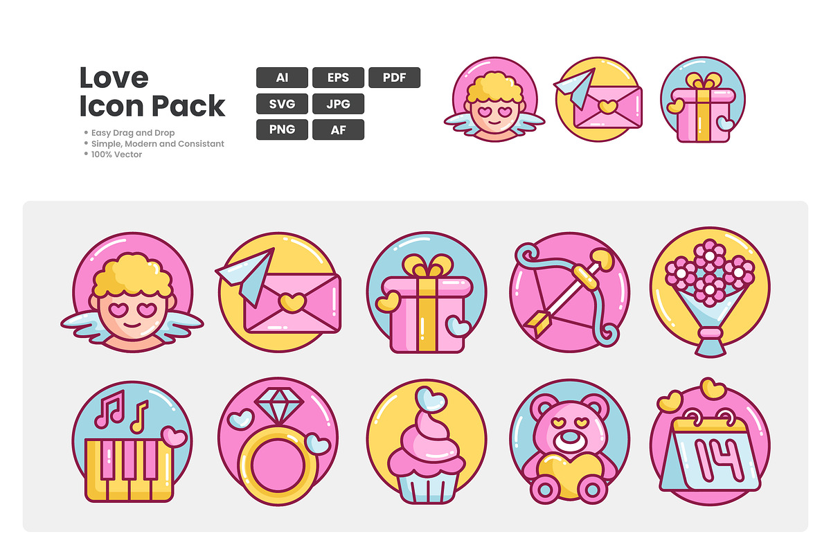 Love Icon Pack, a Duotone Icon by erifqizeicon (Photo 2 of 3)