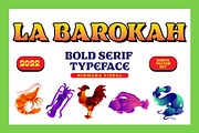 La Barokah - Retro Font, a Serif Font by Nirmana Visual (Thumbnail 1 of 7)