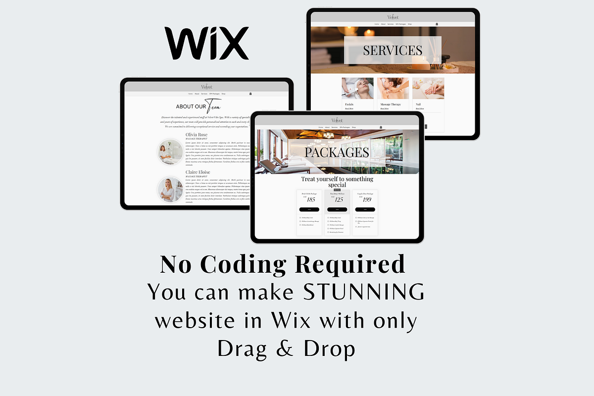 Wix Website For Spa, Cosmeticians preview 4