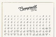 Campground Monoline - 2 fonts, a Script Font by Fortunes Co (Thumbnail 6 of 11)