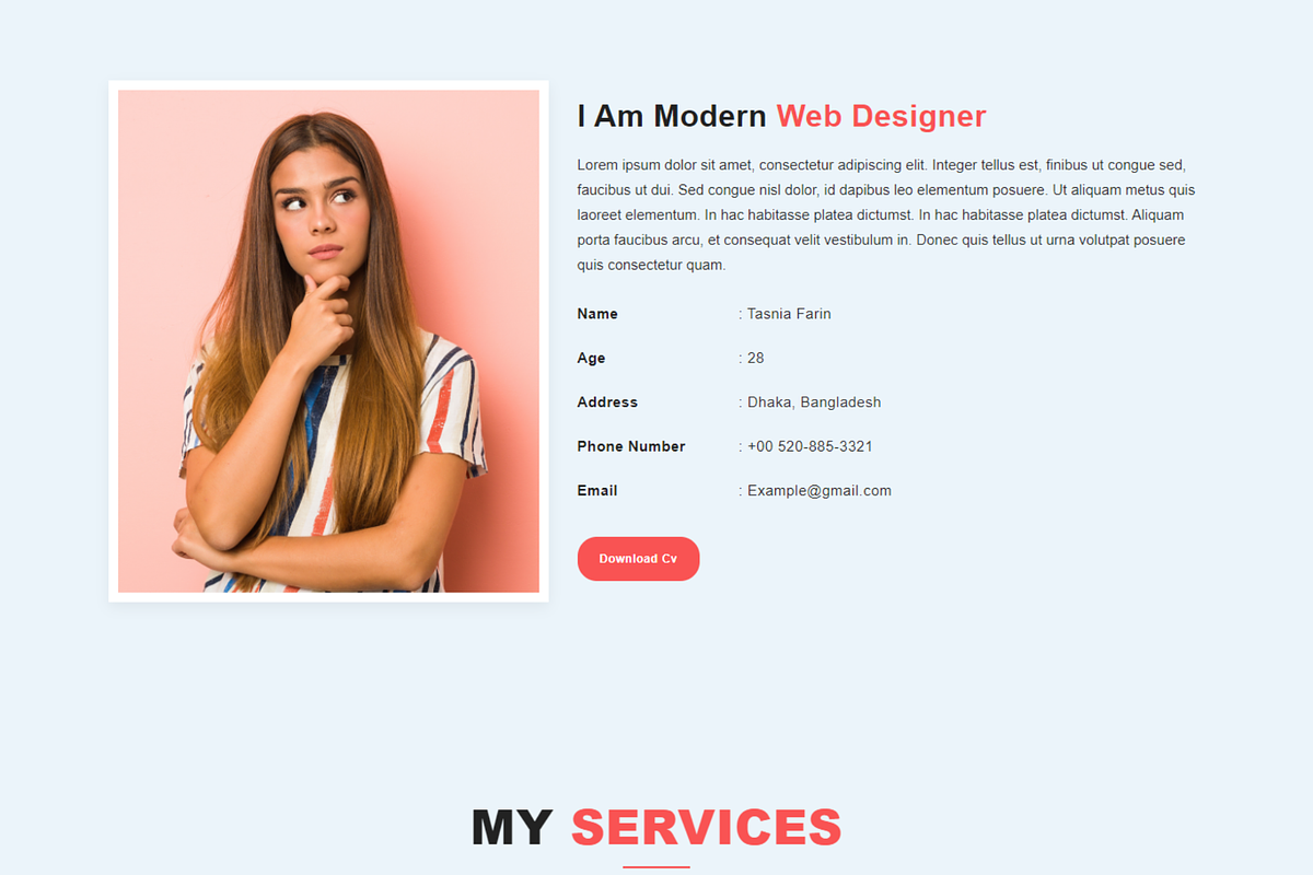 Farin - Minimal Portfolio HTML, a Bootstrap Template by Themeplaza (Photo 2 of 6)