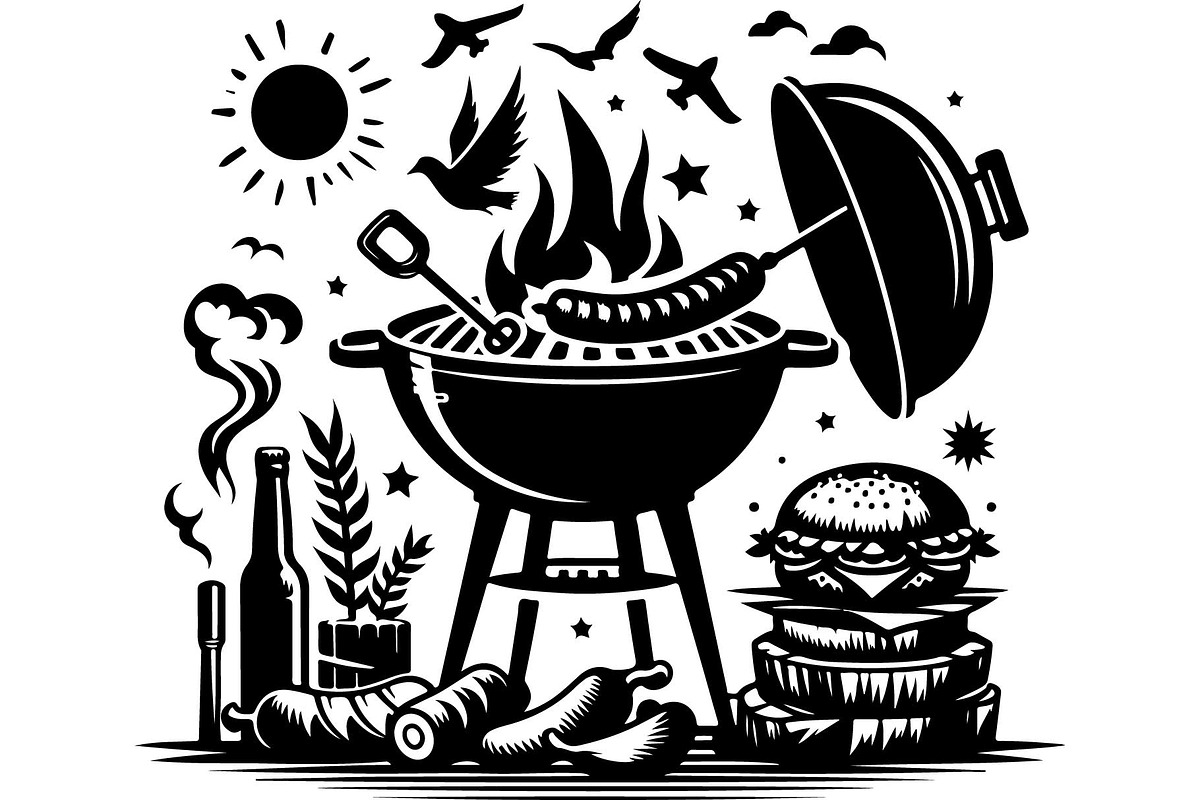 Summer BBQ Grill SVG Set, an Object Graphic by Designer_Momina (Photo 10 of 13)
