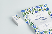 Blueberries. Watercolor Pattern, a Decorative Illustration by Liliia Polos Illustration (Thumbnail 4 of 8)