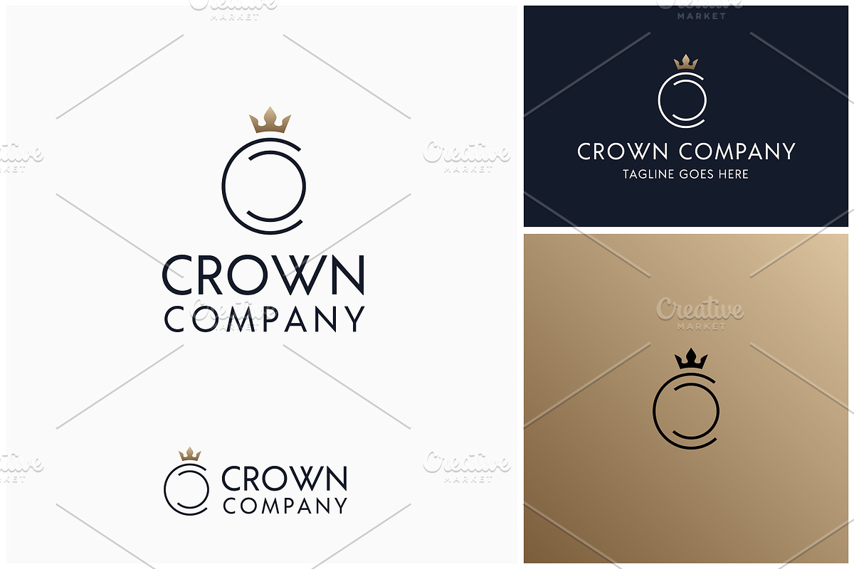 Letter C Ring CC King Crown Logo, a Branding & Logo Template by Enola99d