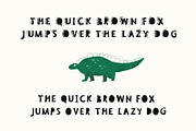 DINO font - playful kid's font, a Font by Ashiya Pixel (Thumbnail 3 of 11)