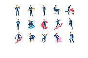 Businessman – Set of 50 Poses, a Person Illustration by 3DMask (Thumbnail 5 of 6)