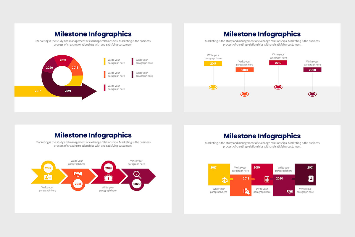 Milestone Infographics, a Presentation Template by slidequest (Photo 6 of 6)