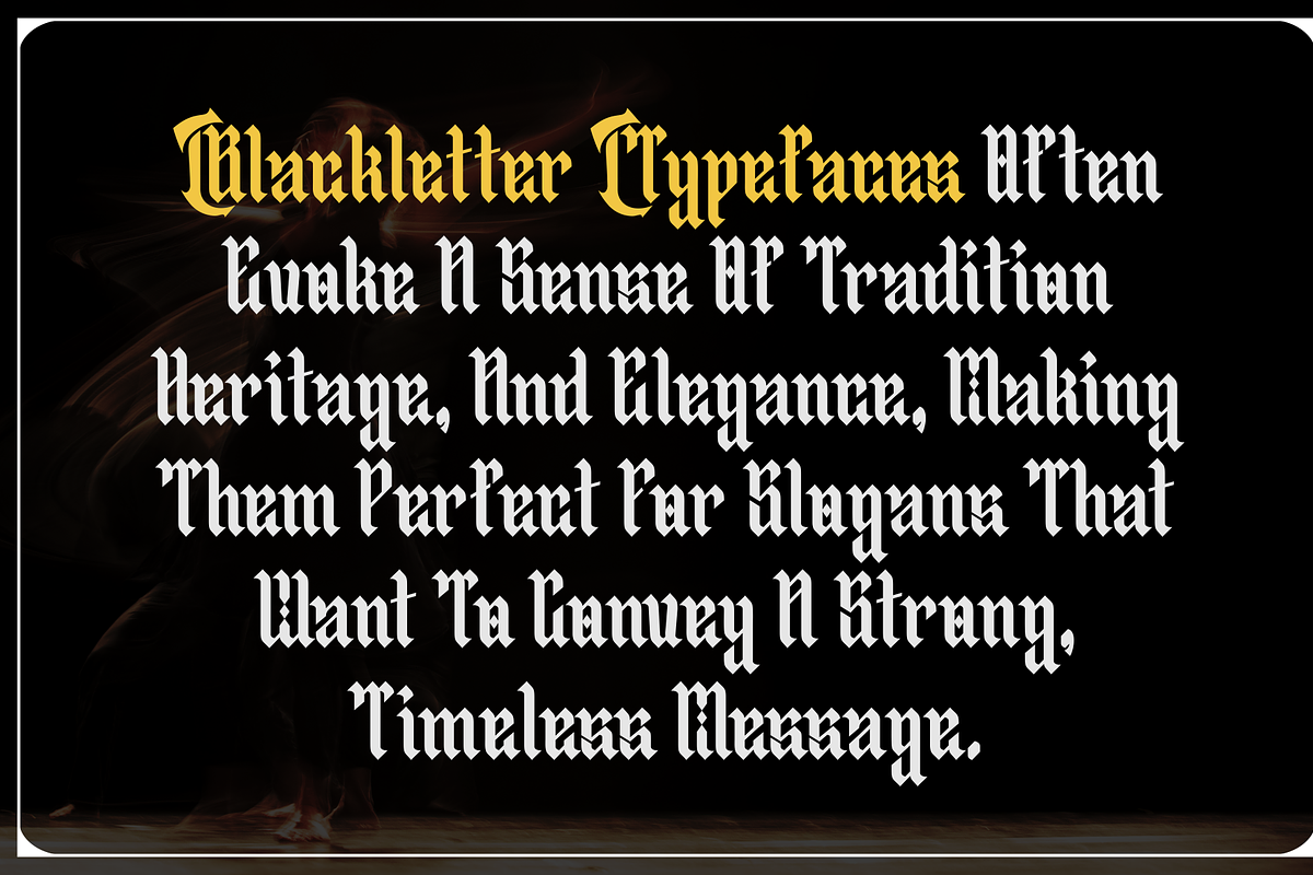 Mekobe - Blackletter Typeface, a Blackletter Font by MaikoHatta (Photo 6 of 7)