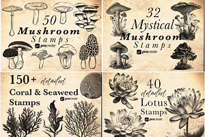 2000 Botanical Lover Stamp Brushes