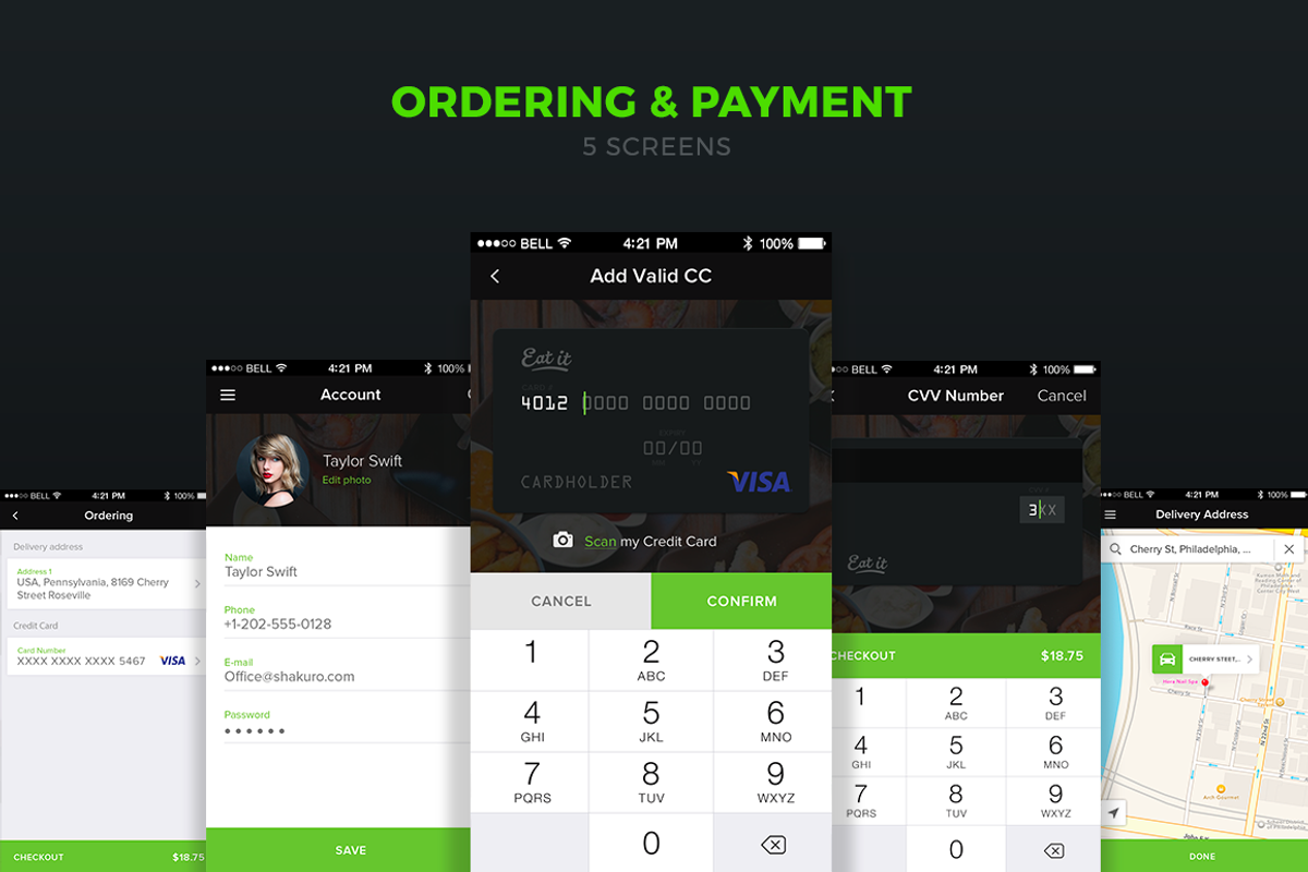 Food delivery PSD+Sketch app UI, an App Template by Shakuro (Photo 4 of 7)