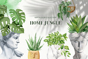 House plant watercolor collection, an Illustration by Color Hugs Art (Thumbnail 1 of 10)