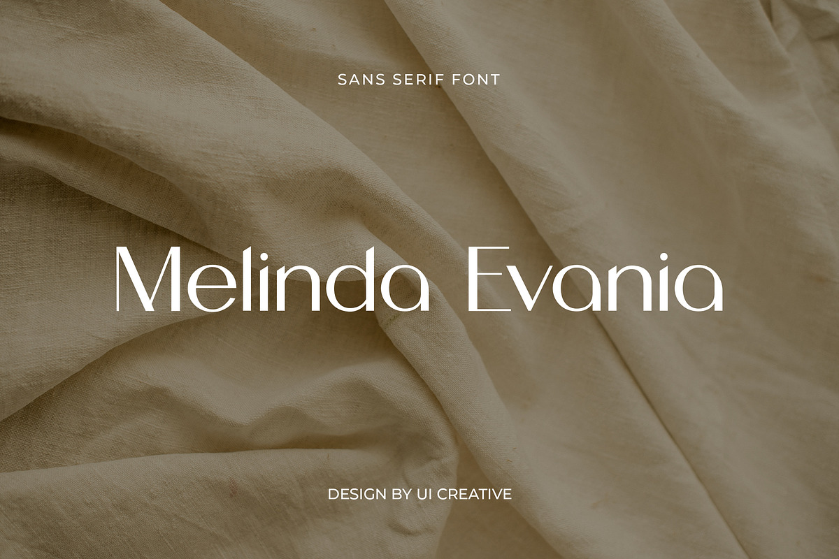 Melinda Evania Modern Sans Serif, a Sans Serif Font by UICreative (Photo 1 of 12)