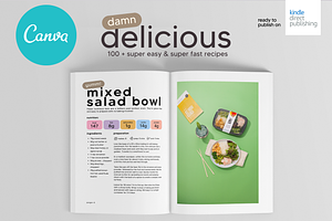 Canva Recipes Cookbook A4 Template