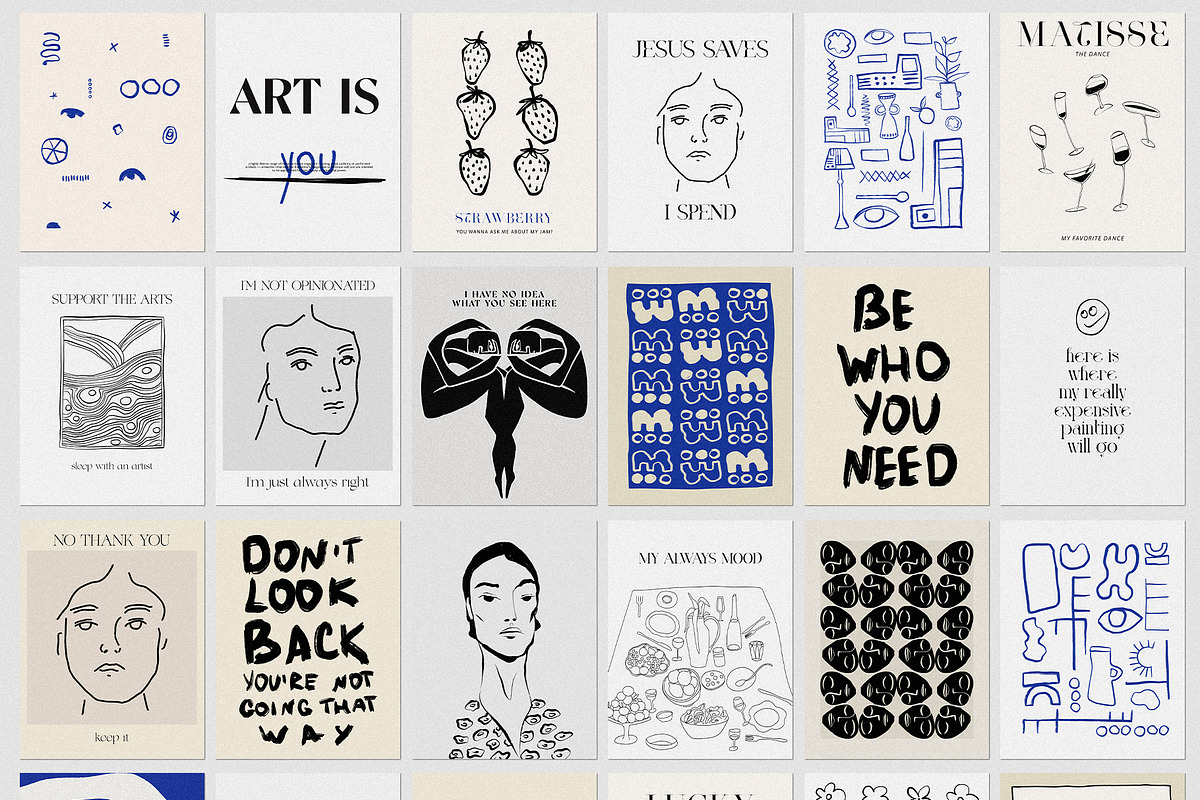 Feel the vibe. Posters, line art, an Object Graphic by Purple