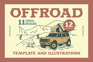 Offroad Graphic Collection, an Object Illustration by Skilline Supply Co.