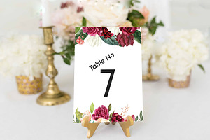 Canva Table Card Template