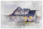 House Concept Sketch Art Effect, an Action Add-On by MRI STUDIO (Thumbnail 17 of 29)
