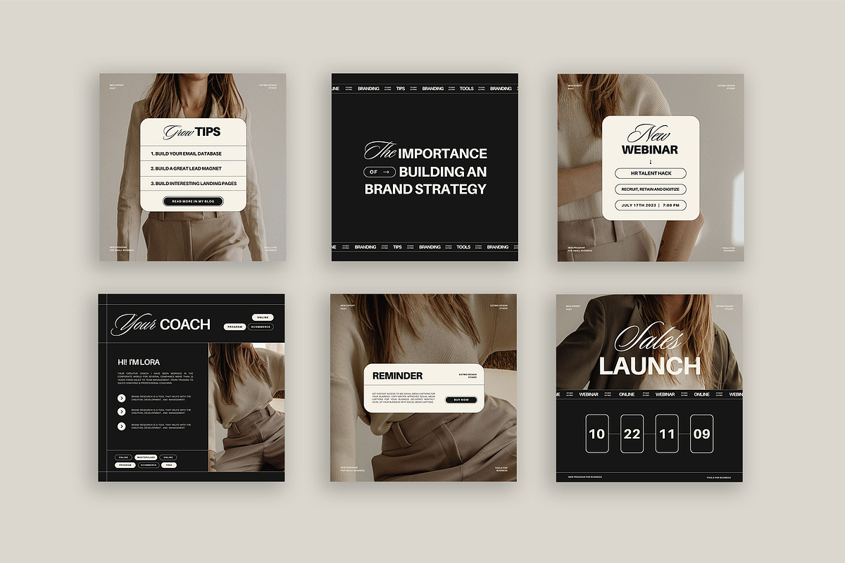 Instagram Templates for Coaches VI | Canva