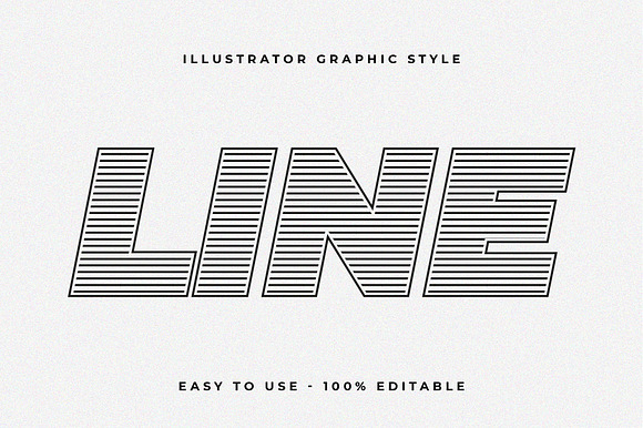 Minimal Stripe Text Effect preview 2