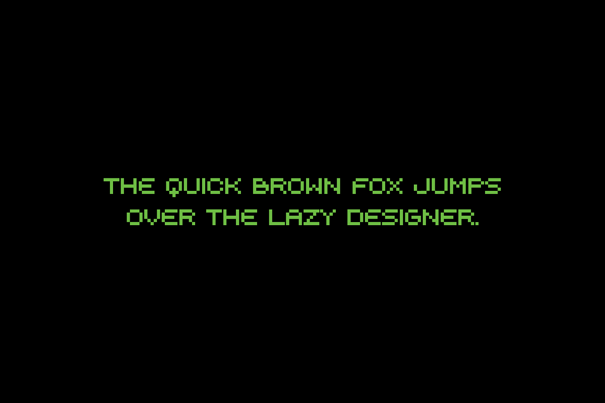 Pixes Font preview 2