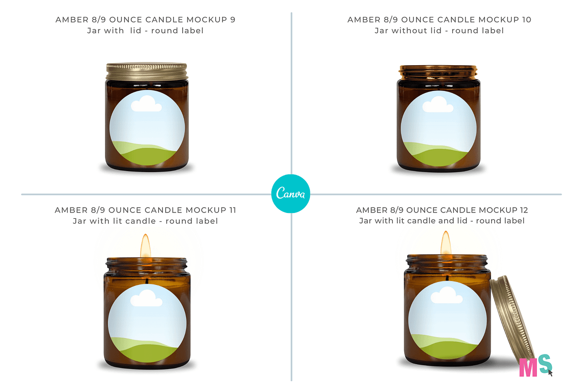 Amber Candle Jar Mockup for Canva, a Mockup by Mockup Scene (Photo 6 of 21)