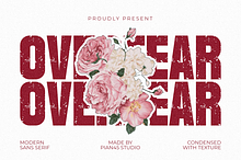 Over Fear - Condensed Sans Serif