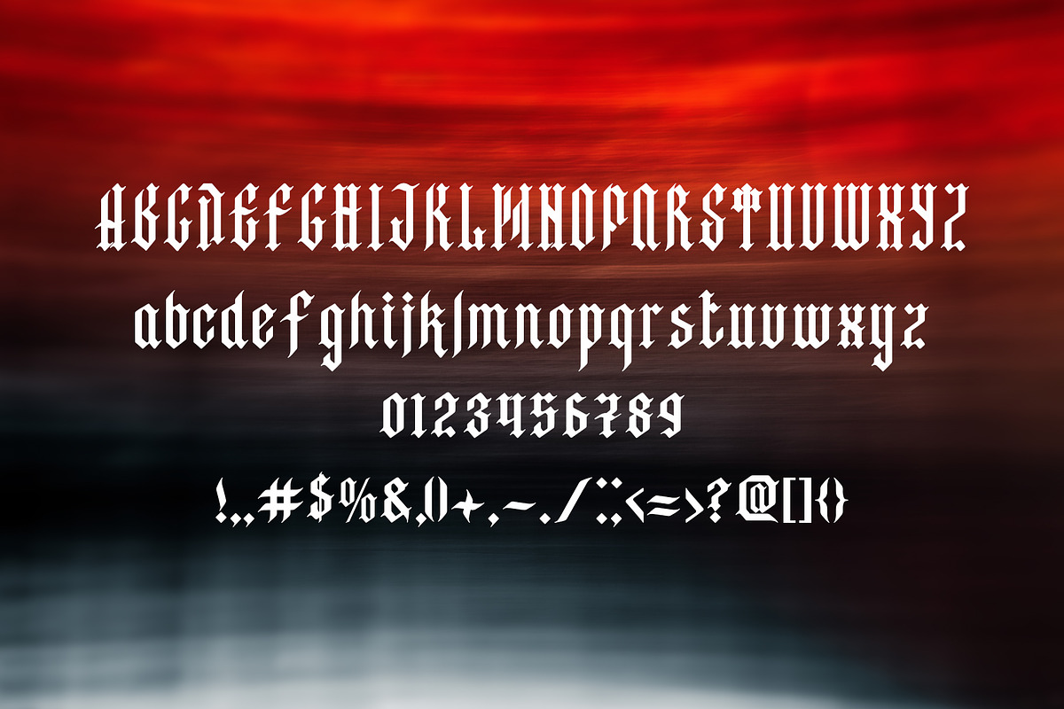 Gothic song. Gothic Blackletter., a Blackletter Font by ArtByEkaterina (Photo 3 of 4)