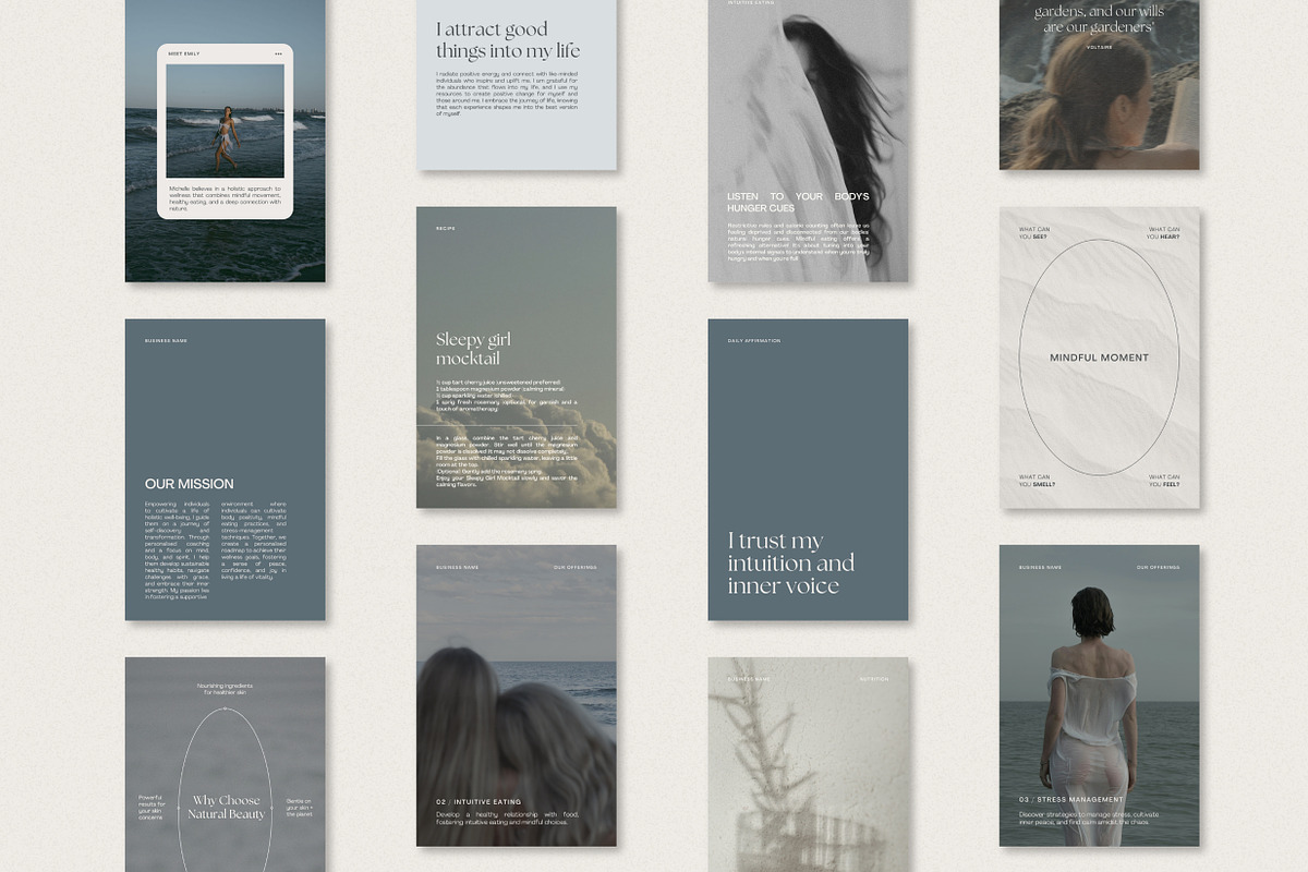 160 Holistic Social Media Templates, a Social Media Template by Sikoya Design (Photo 7 of 7)