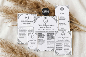 Regency Bridal Shower Complete Kit, an Invitation Template by Arslan
