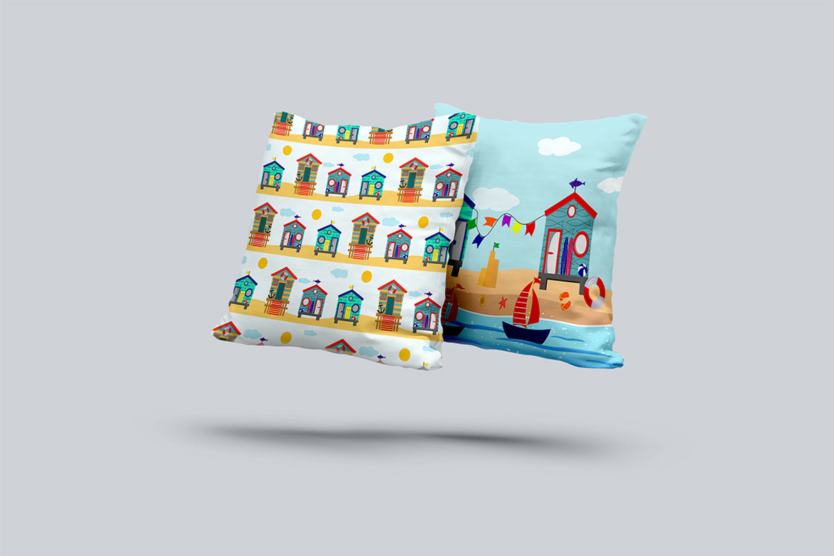Beach houses set., an Illustration by irina_kutuzova (Photo 8 of 8)