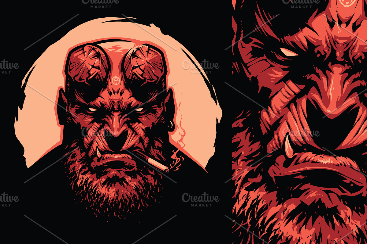 Red Demon, a Person Illustration by daver2002ua (Photo 1 of 4)