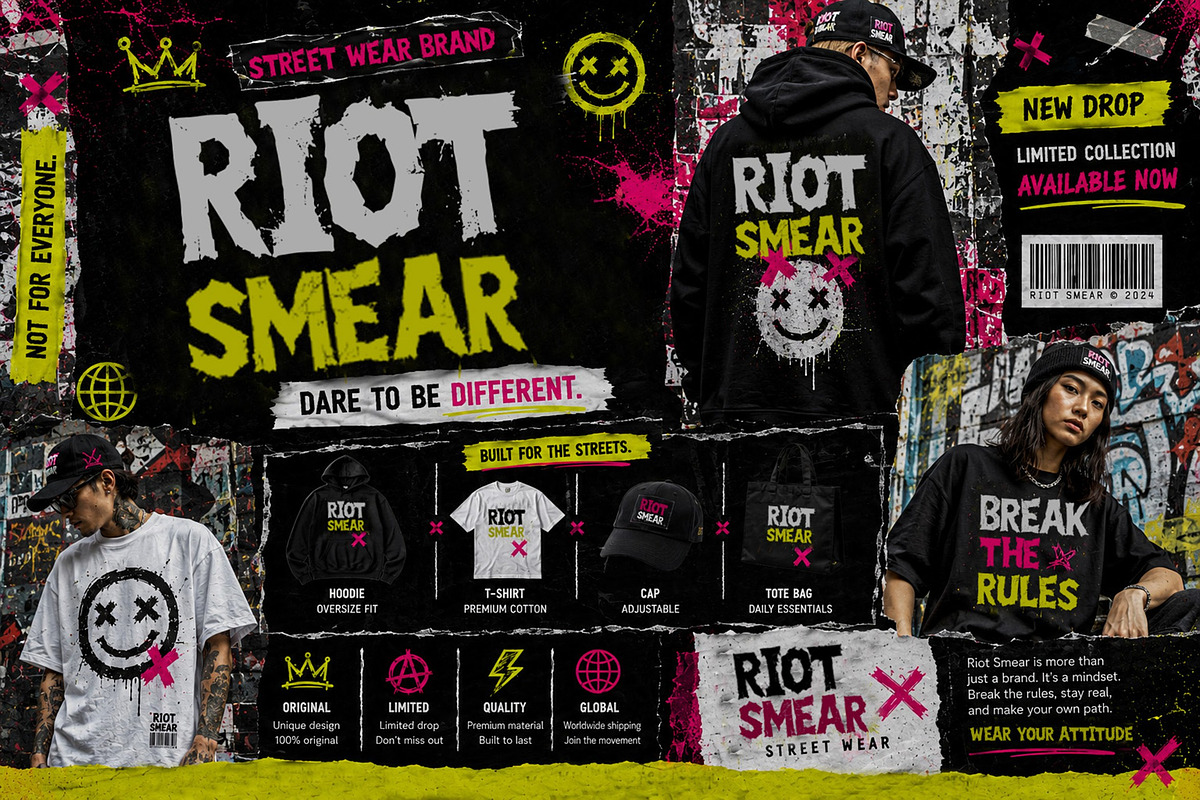 Riot Smear, a Handwritten Font by Art StoreID (Photo 2 of 9)