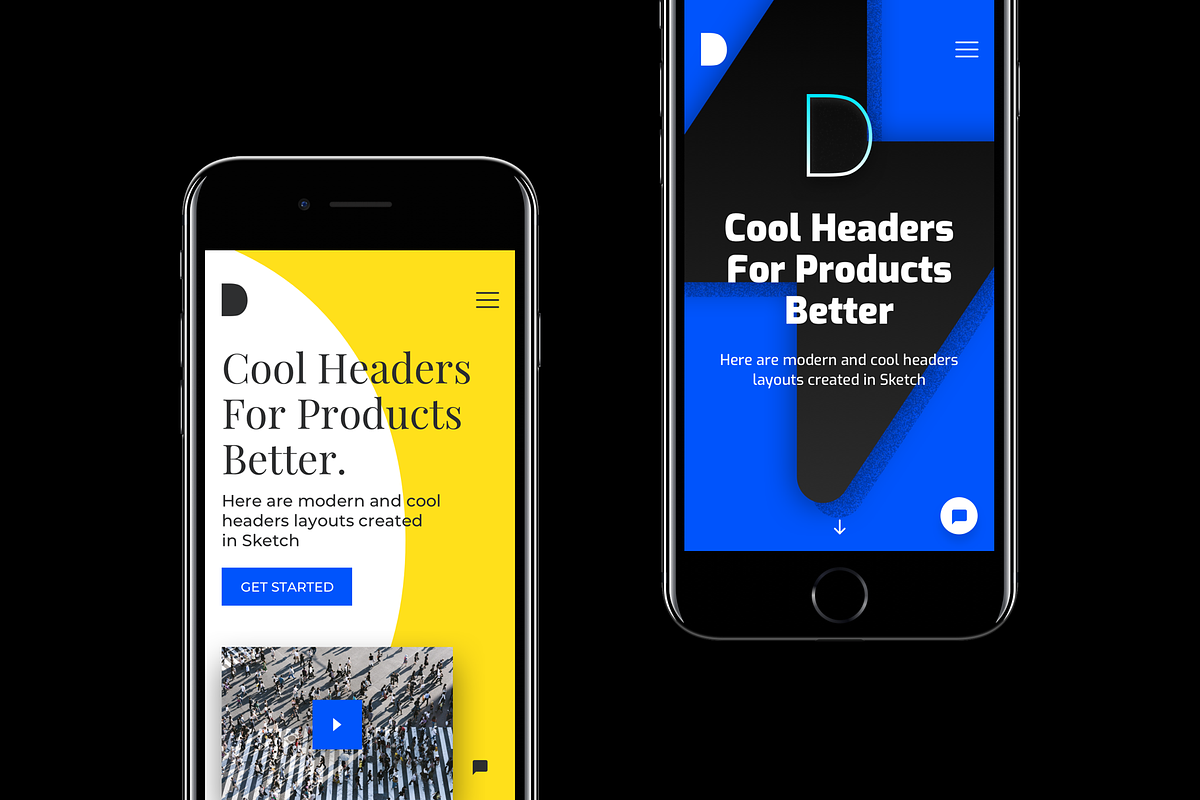 Cool Headers Light Version Just $2, a Websites & App Template by DesignBoard (Photo 4 of 4)