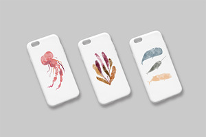 Watercolor Sea Animals Bundle