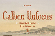 Calben Unfocus, a Serif Font by Craft Supply Co. (Thumbnail 1 of 8)