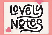 Lovely Notes | Script Font