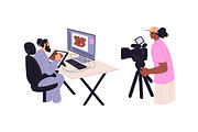 Creative professions and hobbies, a Person Illustration by PaperTrident (Thumbnail 4 of 6)