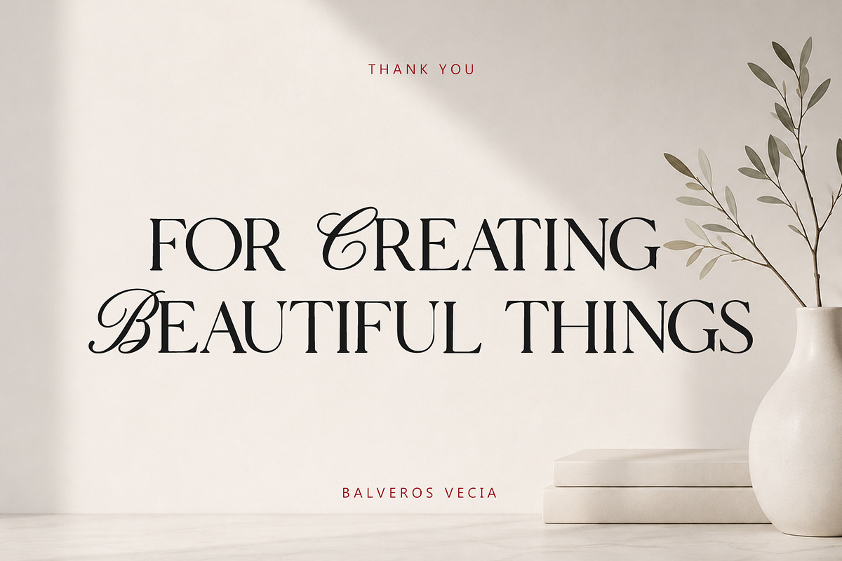 Balveros Vecia Font Duo, a Script Font by Maulana Creative (Photo 7 of 7)