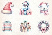 Pastel Preppy Christmas Sublimation, an Illustration by CreationArt (Thumbnail 3 of 5)