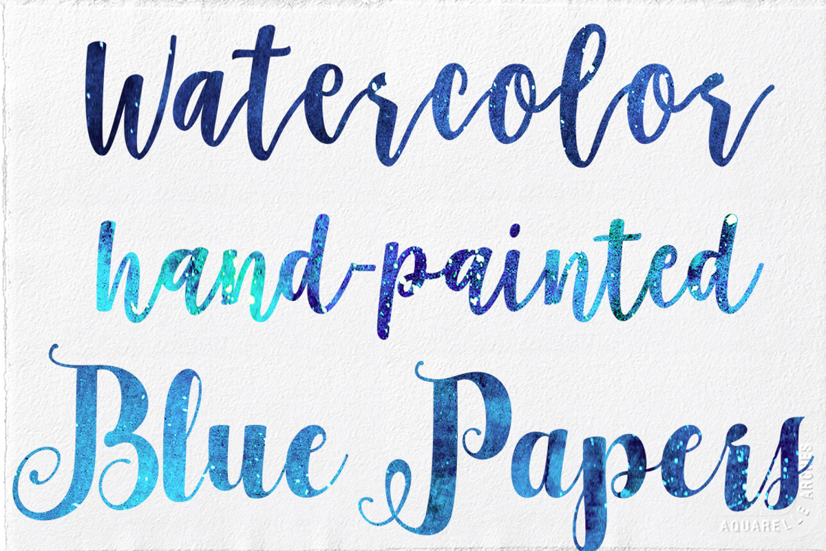 Watercolor Hand-painted Papers, a Pattern Graphic by Li Zamperini (Photo 2 of 3)