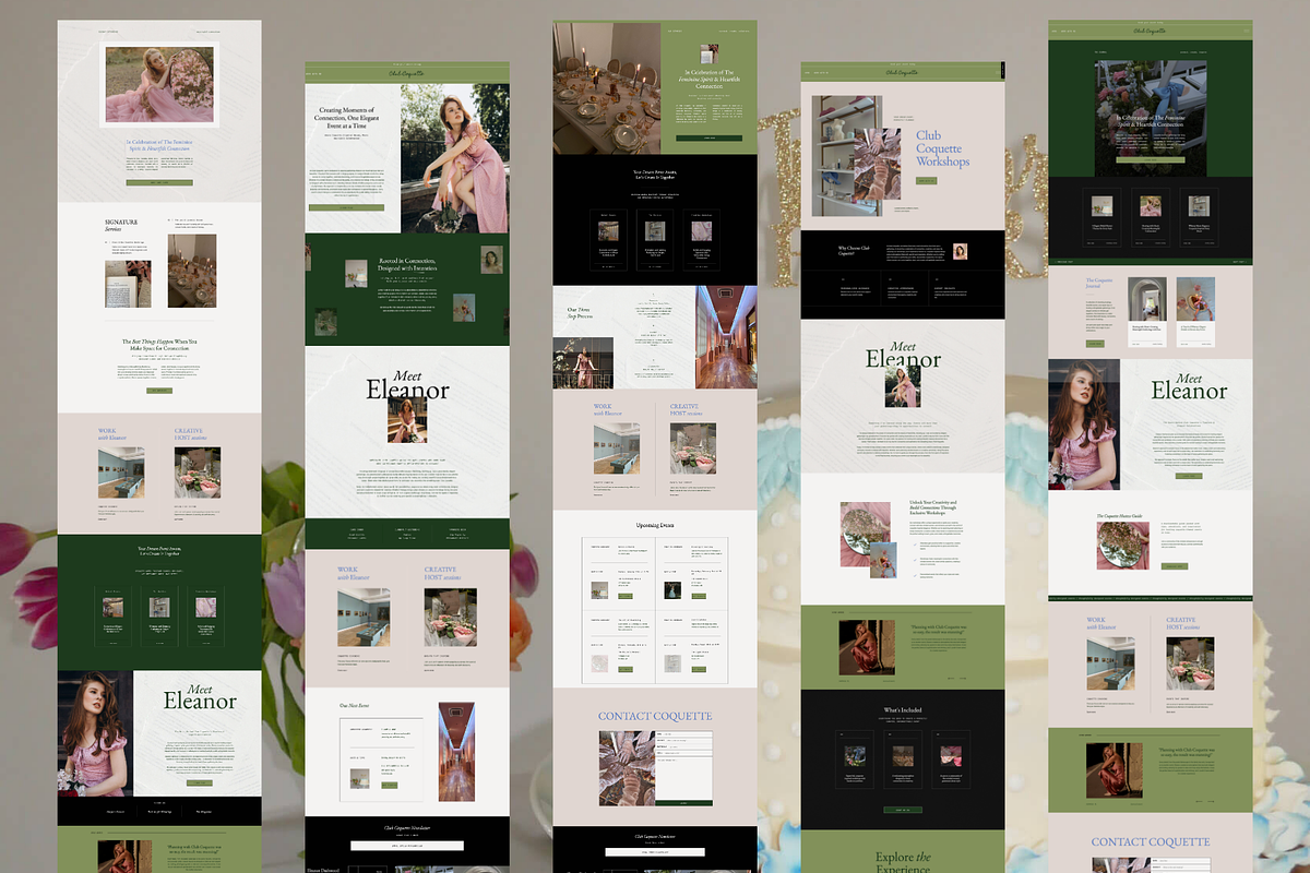 Showit Website Template | Coquette, a Websites & App Template by Ladyfang Creative (Photo 4 of 7)