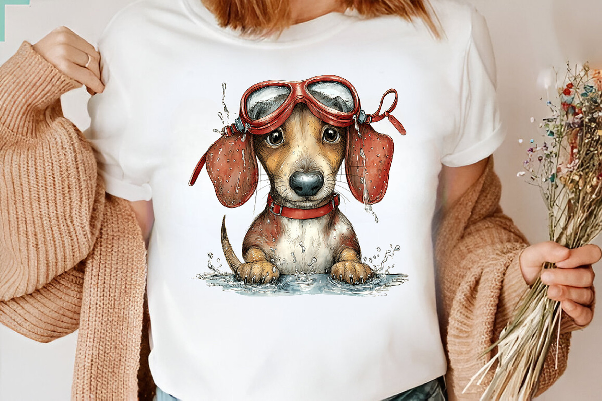 Summer Dachshund Dog PNG Clipart, an Animal Illustration by CreationArt (Photo 6 of 7)