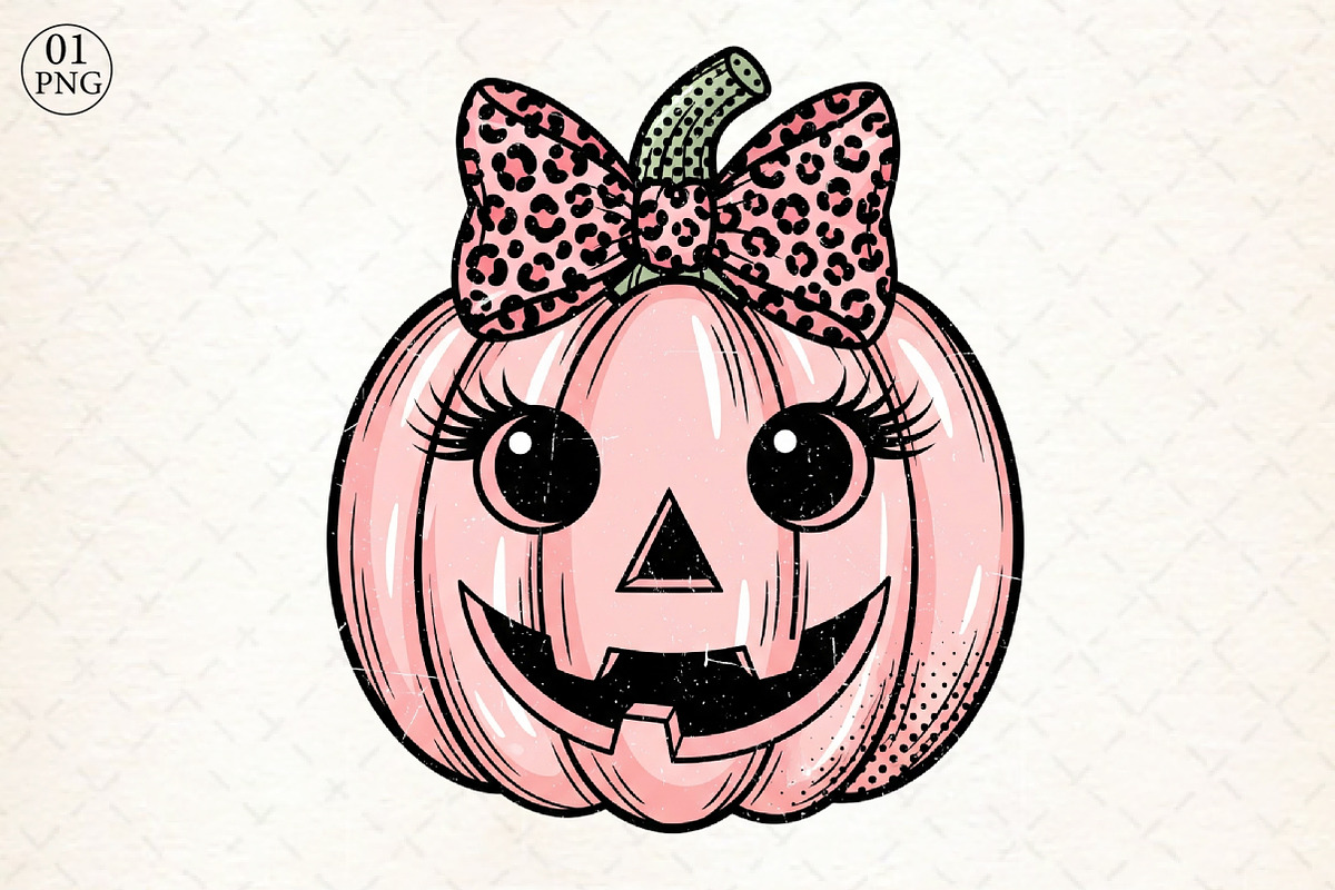 Pumpkin Coquette Bow Halloween PNG, an Illustration by Libby Wishes (Photo 1 of 6)