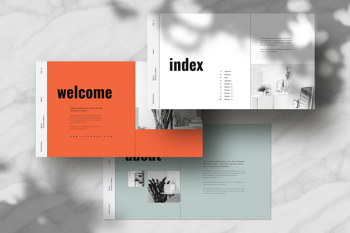 Interior Design Template, a Presentation Template by White Graphic (Photo 3 of 7)