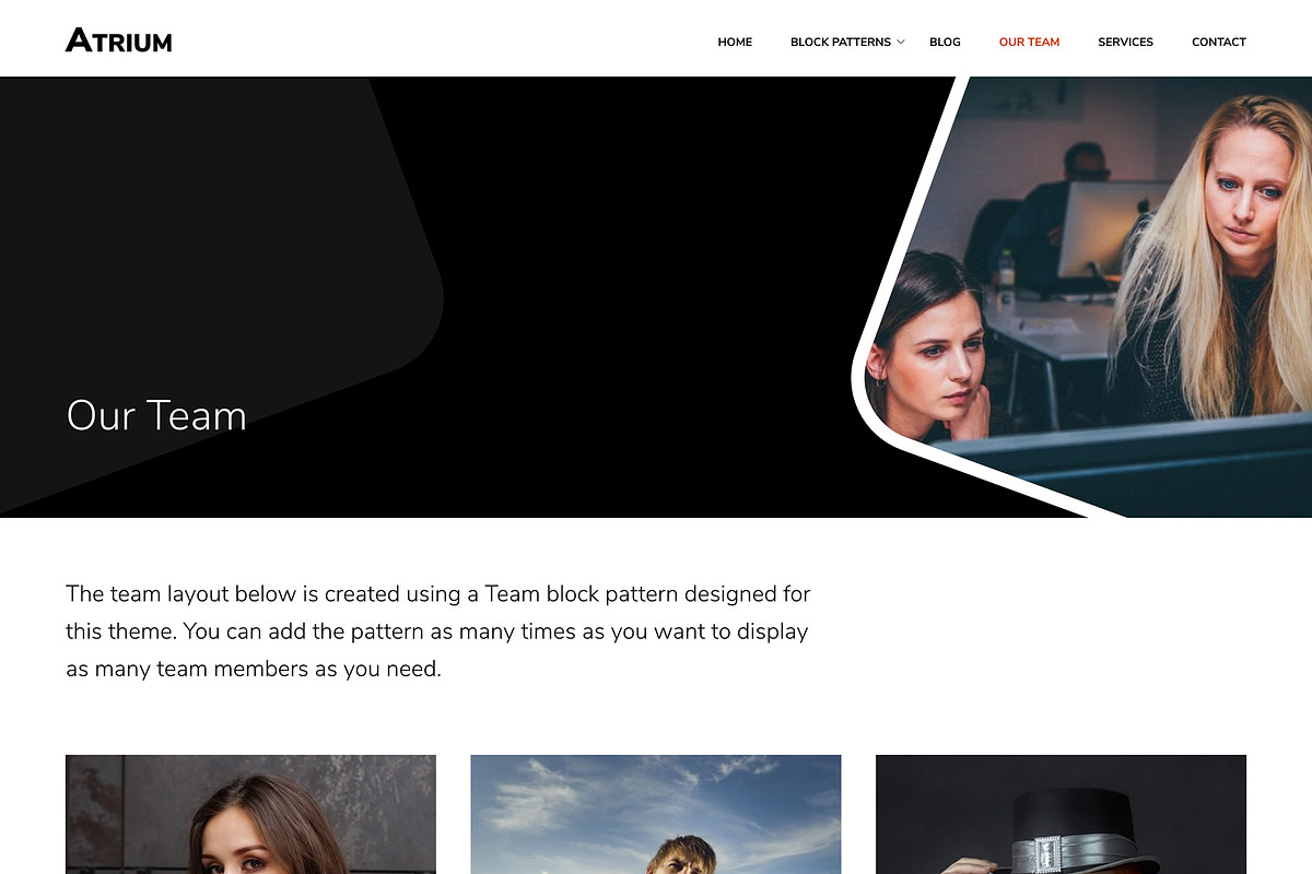 Atrium - Modern Business WP Theme, a WordPress Template by Viva Themes (Photo 3 of 3)